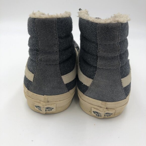 VANS Gray Suede SK8-HI Skateboard Sneaker Unisex US Men's 7.5M Women's 9M EUC - Picture 4 of 9